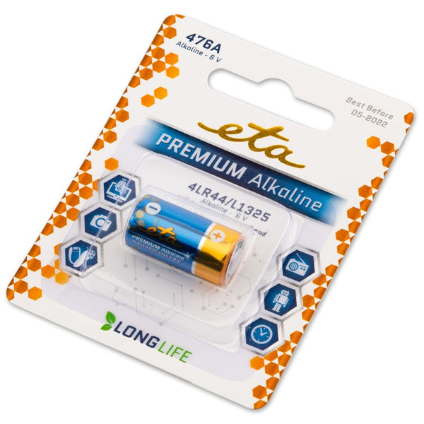 Alkaline battery ETA PREMIUM 476A, blistr 1 pc. (476APREM1)