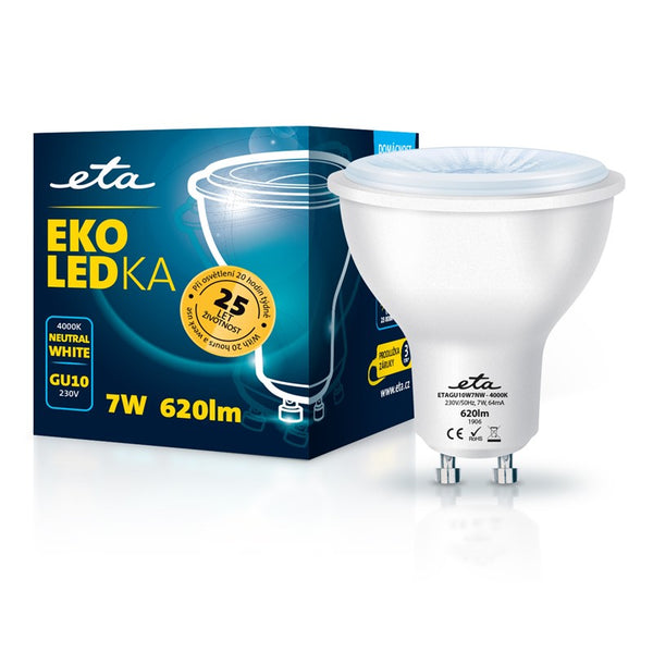 LED Bulb ETA EKO LEDka spot 7W, GU10, neutral white (GU10W7NW)