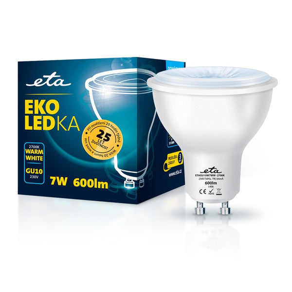 LED Bulb ETA EKO LEDka point 7W, GU10, warm white (GU10W7WW)